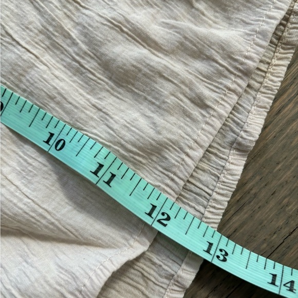 Zara Drawstring Waist Shorts Tan size M - Picture 6 of 7